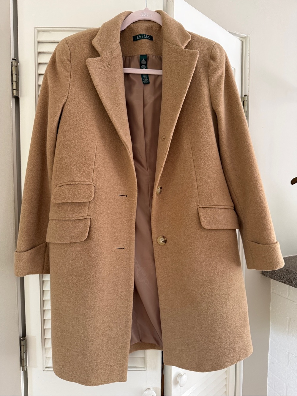 Ralph Lauren camel hair coat in good shape 6
